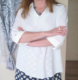 Bílá halenka jako nová, Marguerite by mako, 48