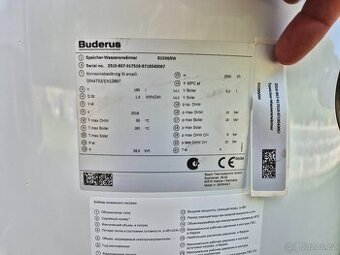 Prodám bojler Buderus 200L SU200/5W 2018
