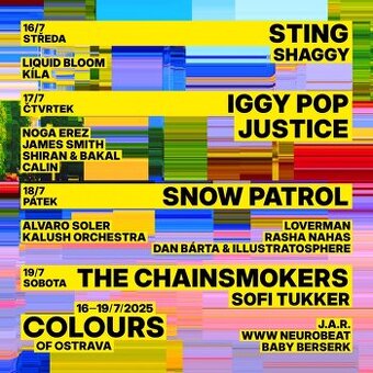 COLOURS OF OSTRAVA 2025, 4 dny