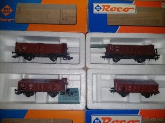 H0 Roco - převážně nákladní vagony s obalem 8ks