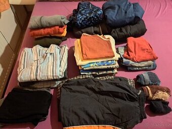 Balík dětského oblečení pro kluka, vel. 116-128,  32 ks