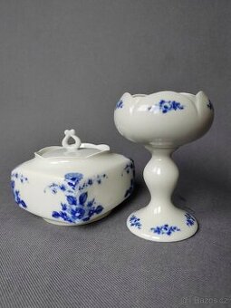 Luxusní porcelánová sada - doza a svícen (Německo)