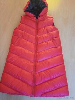 Dámská zimní dlouha vesta Xl.