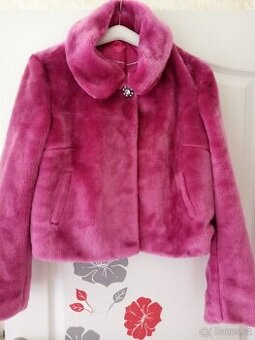 dámský značkový kabátek,umělá kožešina v.42-44
