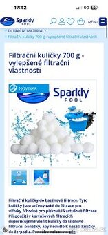 Filtrační kuličky do bazénu