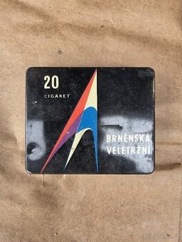 Retro plechová krabička na cigarety
