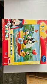 Dino Mickey Mouse Puzzle Maxi Mickey rybaří 24dílků - 1