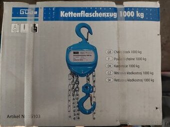Řetězový kladkostroj ručni na 1000 kg NOVÝ