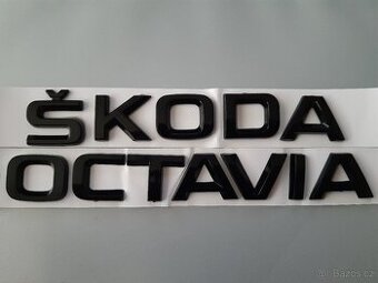 Nápis Škoda Octavia černý