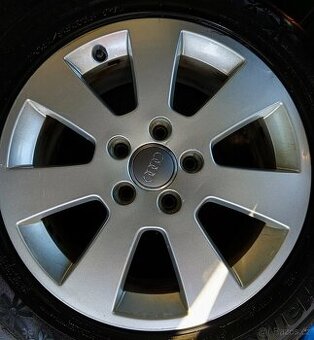 Originální 16" ALU disky AUDI(pneu HANKOOK ENERGY ECO)