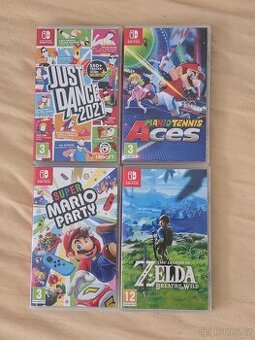 Hry na Nintendo Switch - perfektní stav