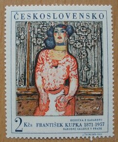 František Kupka: Herečka z kabaretu - nepoužité, s lepem - 1