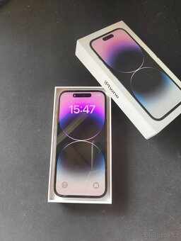 iPhone 14 Pro 128 GB Deep Purple - záruka 6/2026 - top stav