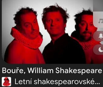Letní Shakespearovské slavnosti 2ks Bouře Brno 15.7.2025