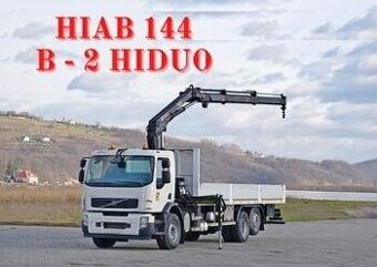 Volvo FE 320 - 6x2 – Valník + HR-HIAB 144 B - 2 HIDUO