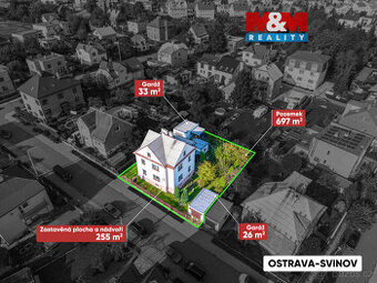 Prodej rodinného domu, 350 m², Ostrava, ul. Leopolda Kříže