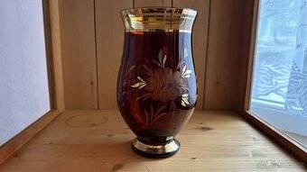 Váza - jantarové sklo