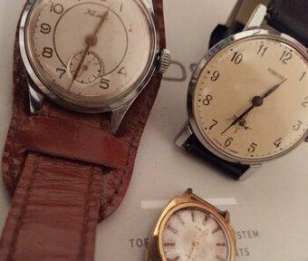 Starožitné mechanické hodinky POBEDA KAMA PRIM👍👍👍