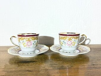 Sada čajových šálků - porcelánka Stará Role