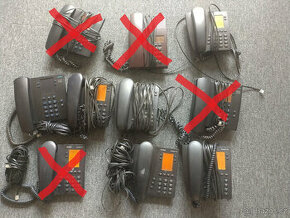 Stolní telefony pro pevnou linku, 6 kusů,možno i jednotlivě