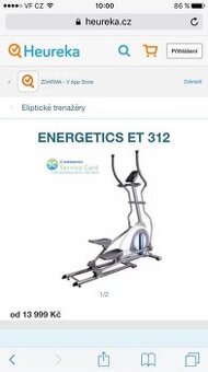 Špičkový eliptický trenažer Energetics ET312