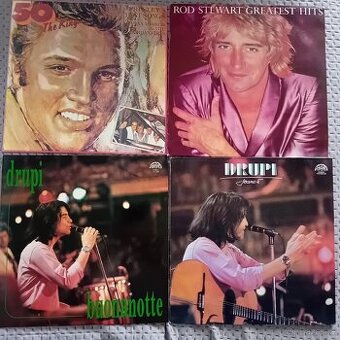 LP desky Drupi, Elvis Presley, Rod Stewart