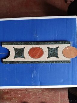Prodám italské keramické okraje na obklady, rozměry na foto,