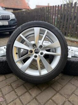 ORIGINÁL Alu Škoda Trius R17, 5x112 - ZIMNÍ PNEU