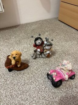 Keramické ozdoby, pokladničky