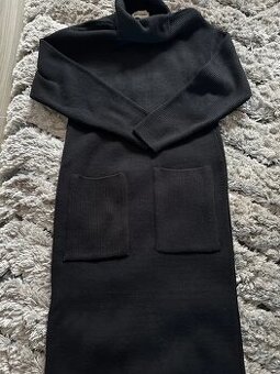 Luxusní úpletové šaty v midi délce zn Makadamia vel 40, dovo