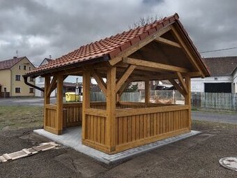Dřevěný altán 4x4m