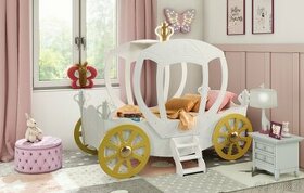 Dětská postel Kočár pro Princezny 180 x 90