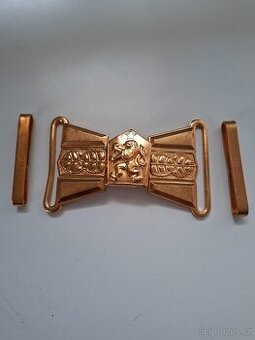 pracka na voj.  slávnostní opasek - ČSSR - pozlacená