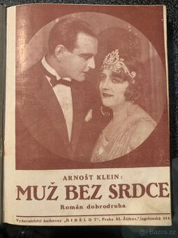 Muž bez srdce – Arnošt Klein (1925, stará kniha, Bibelot)