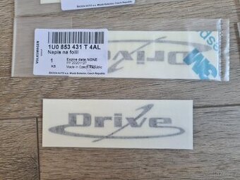 NOVÉ Nápisy Drive Octavia 1 ORIGINÁL
