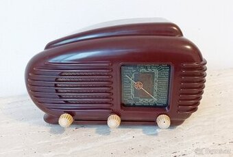 Krásný bytový doplněk - starožitné rádio Art DECO, top stav