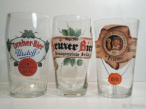 Pivní sklo,sklenice,půllitry,třetinky,cedule,lahve b 
