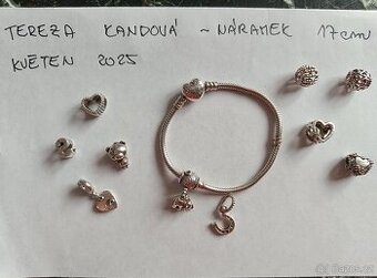 Náramek Pandora s přívěsky