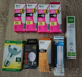 Mix nových žárovek ( Emos, Philips, NBB)