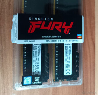 32GB kit DIMM DDR4 2x16GB 3200 CL16 Kingston FURY Beast