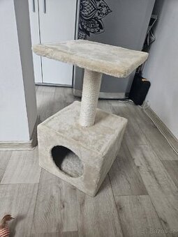 Odpočívadlo, škrabadlo Hedvika 31 × 31 × 57 cm béžové