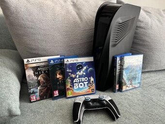PS5 s mechanikou + 1 TB SSD + hry