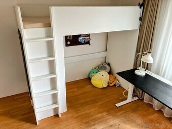 Dětská patrová postel se skříní Ikea Smastad