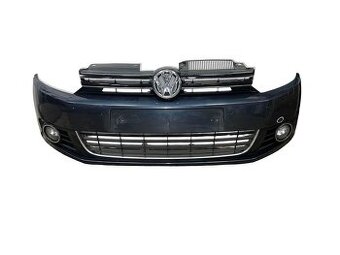 Přední nárazník modrá satin metalíza LC5F VW Golf 6 2010