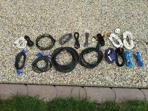 Propojovací kabeláž mix, k PC, TV, scart, jack jack apod.