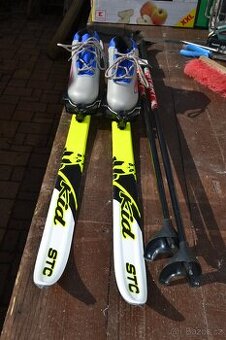 dětské běžky 120 cm s protismykem vazko NN75 boty 32  hole