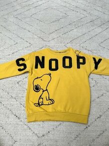 Dětská žlutá mikina Snoopy vel 116 5-6 let