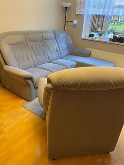 Sedací souprava Aksamite (gauč a křeslo)