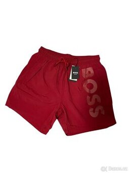 Pánské plavky BOSS Octopus – červené, size: S 🩳