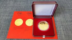 5000 Kč Zlatá mince Kroměříž - PROOF/BK